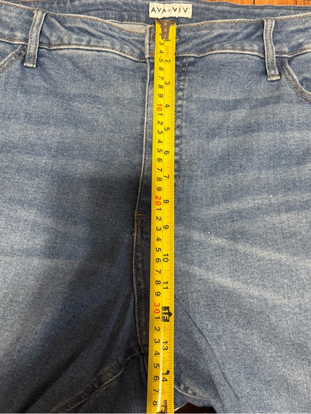 Ava & Viv Men's Relaxed Light Blue Distressed Jeans - Picture 5 of 9